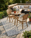 Savannah Pergola Collection Area Rug -  Pavilion (Light Gray) Rectangle Light Gray  lifestyle 14