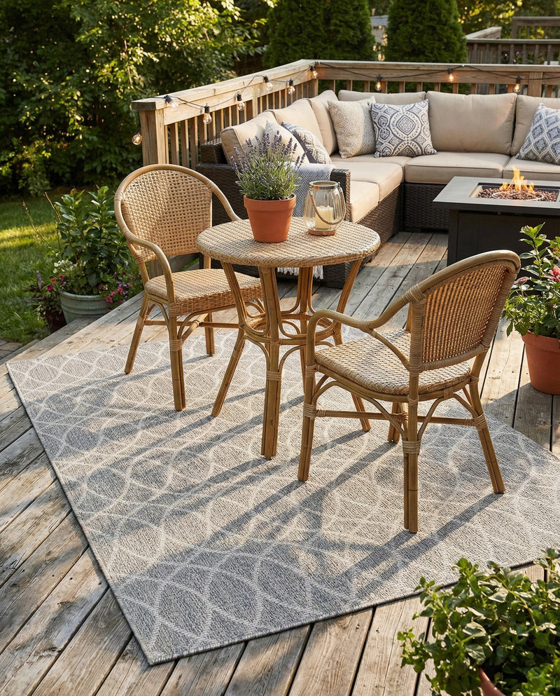 Savannah Pergola Collection Area Rug -  Pavilion (Light Gray) Rectangle Light Gray  lifestyle 14