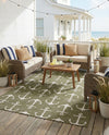 Seaside Haven Rugs Collection Area Rug - Sapphire (Green) Rectangle Green  lifestyle 7