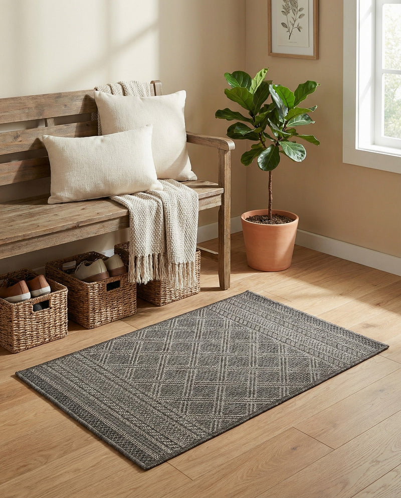 Savannah Pergola Collection Area Rug - Savannah Rectangle Chocolate Brown  lifestyle 44