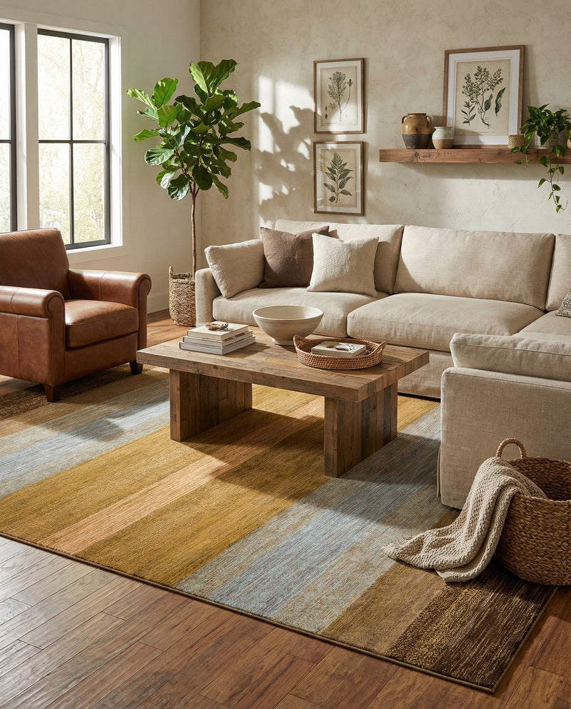 Zagros Oasis Collection Area Rug -  Mehran Rectangle Multi  lifestyle 22