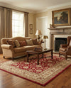 Jaipur Elegance Collection Area Rug -  Nahargarh (Red) Rectangle Red  lifestyle 20