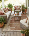 Urban Terrace Collection Area Rug -  Balcony Rectangle Beige Brown  lifestyle 21