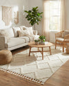 Sahara Chic Collection Area Rug -  Tuareg Rectangle Ivory  lifestyle 12
