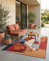 Urban Terrace Collection Area Rug -  Patio Rectangle Multi  lifestyle 16