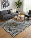 Urban Terrace Collection Area Rug - Soho Rectangle Charcoal  lifestyle 24