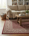 Soho Elegance Collection Area Rug -  Mercer (Red) Rectangle Red  lifestyle 20