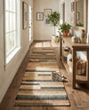 Benares Handwoven Jute Collection Area Rug -  Varanasi Runner Beige  lifestyle 42