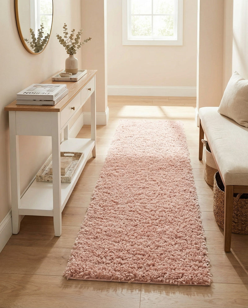Alpine Plush Collection Area Rug -  Cortina (Dusty Rose) Runner Dusty Rose  lifestyle 38