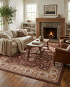 Casablanca Tapestry Collection Area Rug -  Marrakech (Coffee Brown) Rectangle Coffee Brown  lifestyle 7