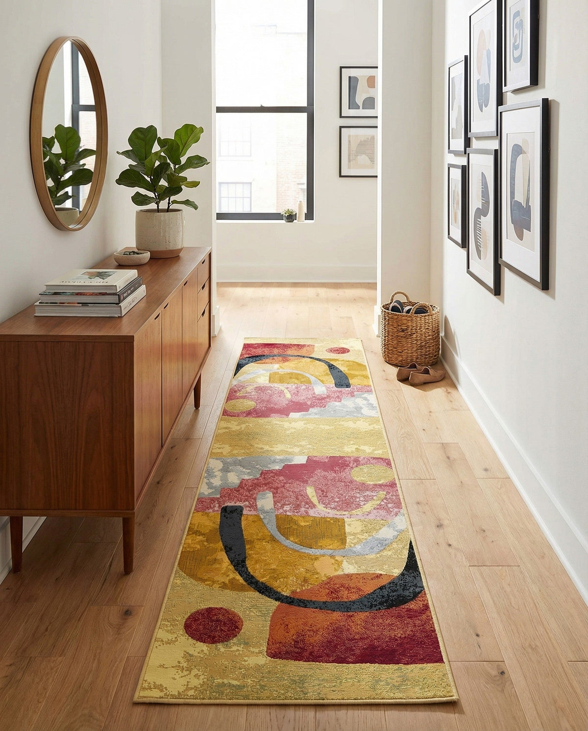 Urban Terrace Collection Area Rug -  Skyline Runner Multi  lifestyle 86