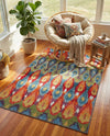 Urban Terrace Collection Area Rug -  Compass Rectangle Multi  lifestyle 24