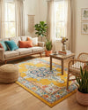 Beverly Grove Collection Area Rug -  Fairfax (Yellow) Rectangle Yellow  lifestyle 27