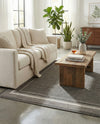 Terrace Fringe Collection Area Rug - Veranda (Black) Rectangle Black  lifestyle 8