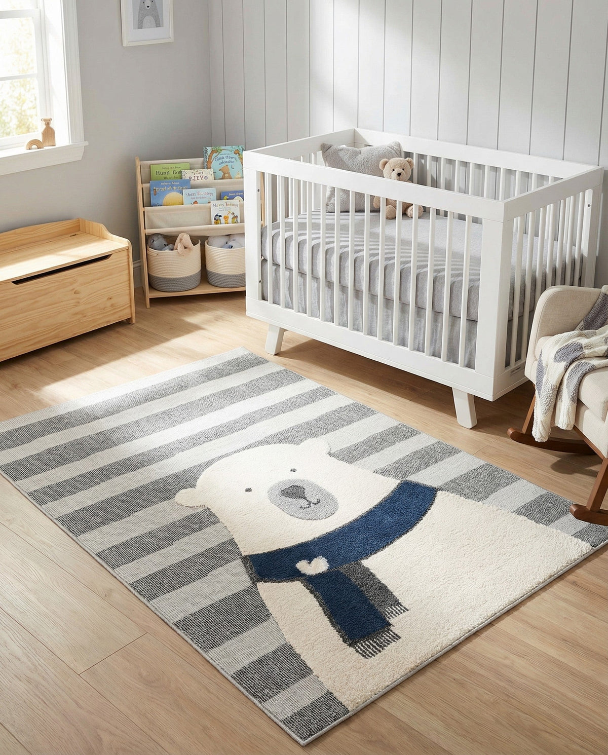 Wonder Tykes Collection Area Rug -  Dreamland Rectangle Gray  lifestyle 16