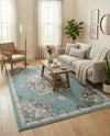 Beverly Grove Collection Area Rug - Melrose (Aqua) Rectangle Aqua  lifestyle 28