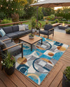 Urban Terrace Collection Area Rug -  Loggia Rectangle Multi  lifestyle 19