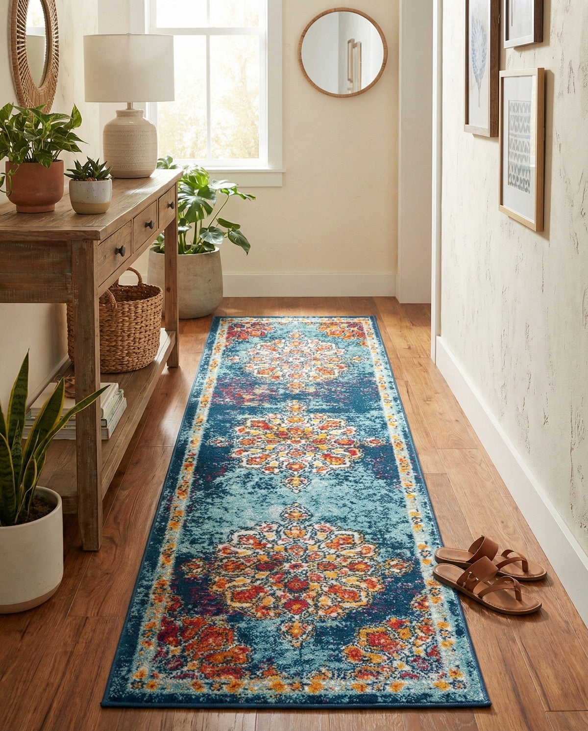 Beverly Grove Collection Area Rug - Melrose (Multi) Runner Multi  lifestyle 81