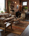 Bistro Lounge Collection Area Rug -  Americano Rectangle Beige  lifestyle 31