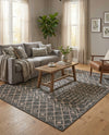 Savannah Pergola Collection Area Rug -  Pergola (Charcoal Gray) Rectangle Charcoal Gray  lifestyle 17