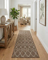 Savannah Pergola Collection Area Rug -  Pavilion (Brown) Runner Brown  lifestyle 48