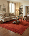 Horizon Collection Area Rug -  Apex (Rust Red) Rectangle Rust Red  lifestyle 26