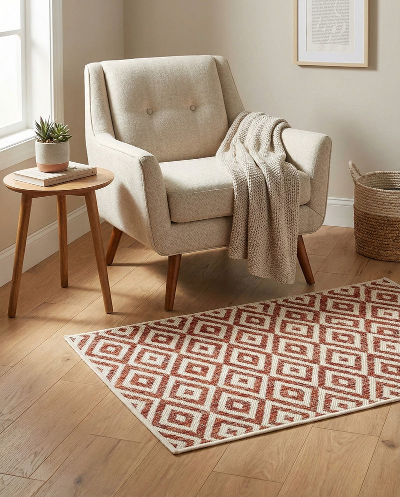 Urban Oasis Rugs Collection Area Rug -  Rooftop (Rust Red) Rectangle Rust Red  lifestyle 13