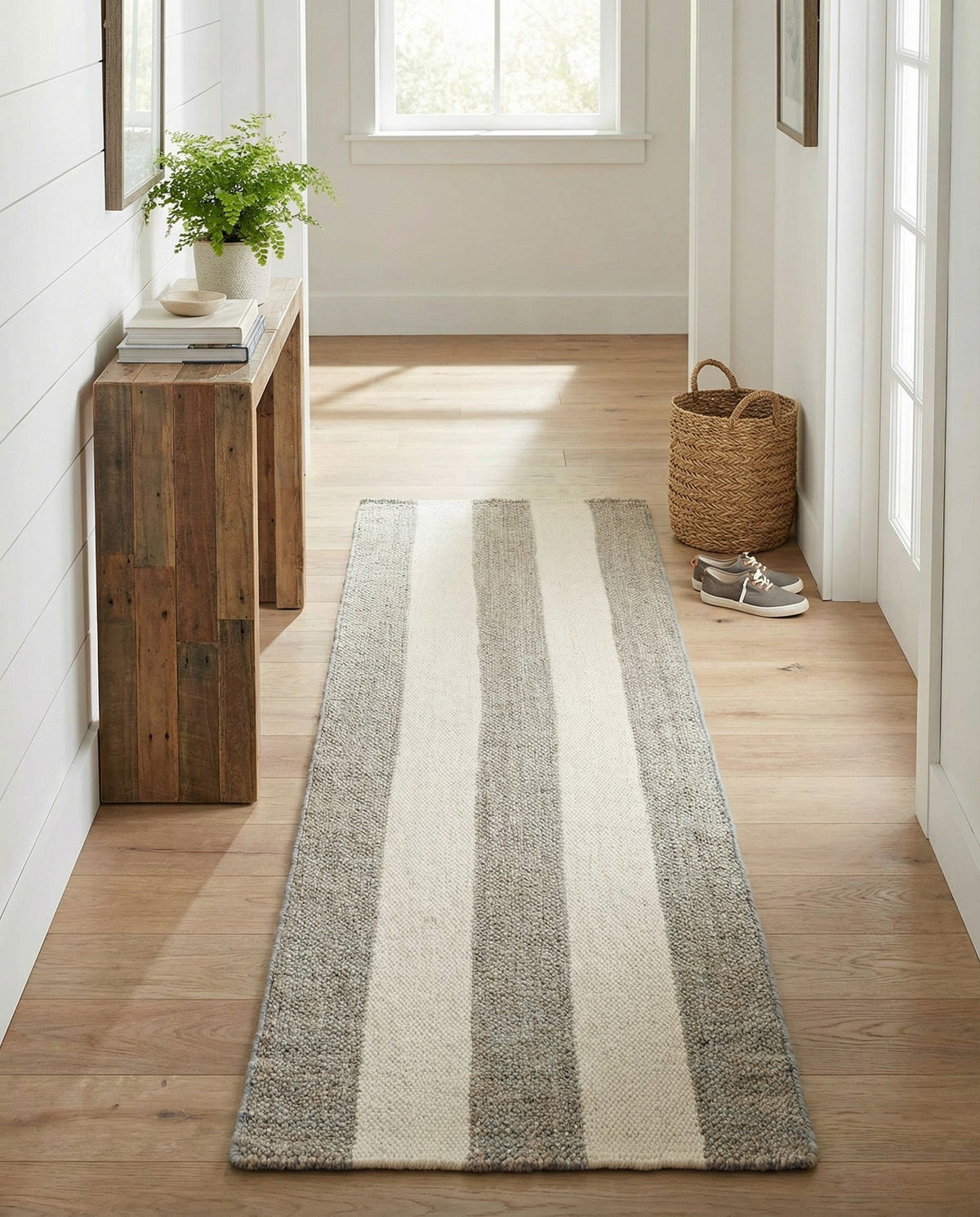 Martha's Vineyard Blueprints Collection Area Rug - Edgartown Runner Gray  lifestyle 152