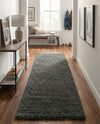 Cozy Comfort Shag Collection Area Rug - Haven (Smoke Gray) Runner Smoke Gray  lifestyle 32