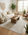 Tribal Terrace Treasures Collection Area Rug -  Incan Isle (Light Gray) Rectangle Light Gray  lifestyle 19