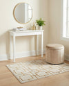 Hollywood Luxe Collection Area Rug -  Beverly (White Gold) Rectangle White Gold  lifestyle 14