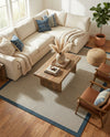 Terrace Fringe Collection Area Rug - Oceanside Rectangle Navy Blue  lifestyle 68