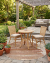 Urban Terrace Collection Area Rug -  Balcony Round Beige Brown  lifestyle 58