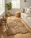 Woven Seaside Jute Collection Area Rug - Whittaker Rectangle Natural  lifestyle 14