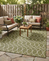 Savannah Pergola Collection Area Rug -  Pavilion (Green) Rectangle Green  lifestyle 11