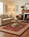 Versailles Elegance Collection Area Rug -  Montreuil Rectangle Red  lifestyle 68