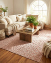 Garden Lattice Charm Collection Area Rug -  Pergola (Pink) Rectangle Pink  lifestyle 10