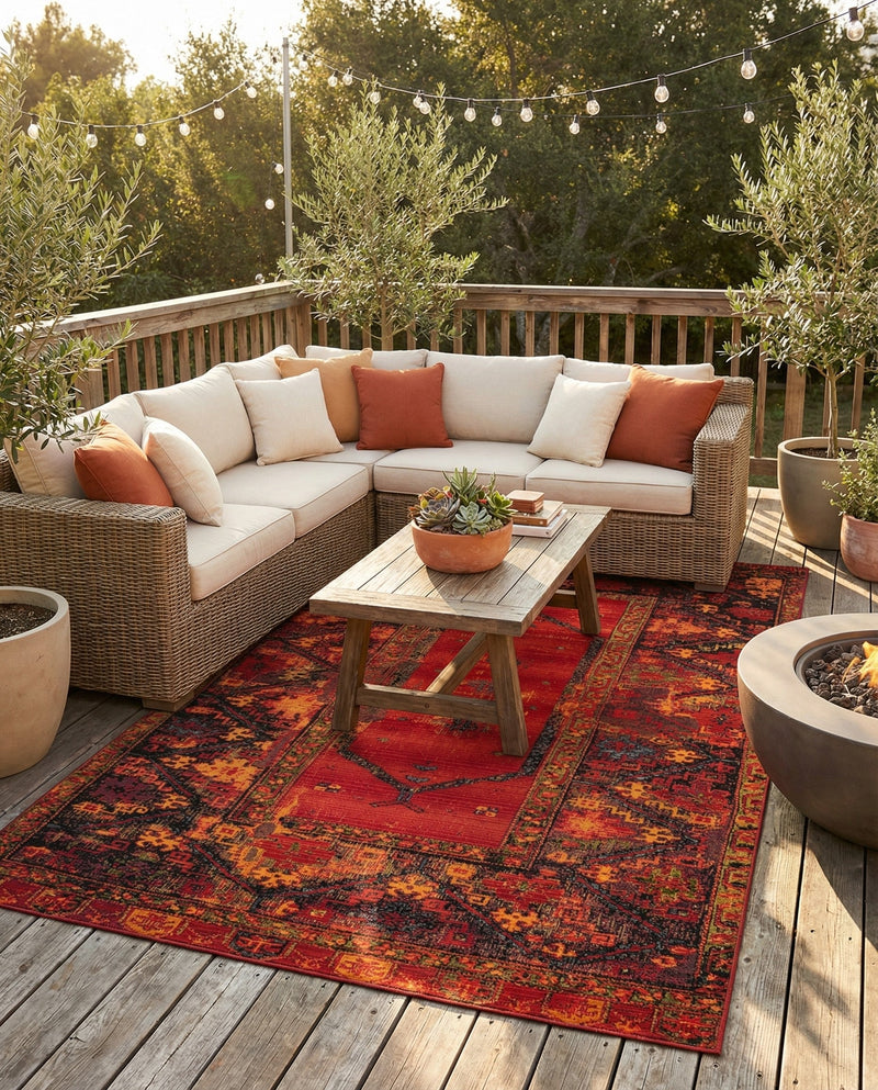 Safari Escape Rugs Collection Area Rug - Serengeti Rectangle Multi  lifestyle 28
