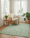 Savannah Escape Collection Area Rug -  Amazon (Green Blue) Rectangle Green Blue  lifestyle 28