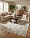 Patio Heritage Collection Area Rug -  Lafayette (Gray) Rectangle Gray  lifestyle 18
