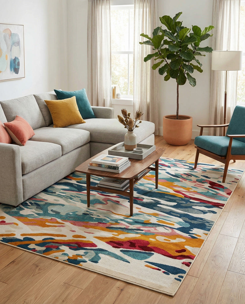 Outdoor Marrakesh Collection Area Rug -  Meknes Rectangle Multi  lifestyle 28