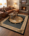 Frontier Trails Collection Area Rug - Redwood Rectangle Blue  lifestyle 56