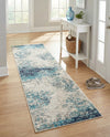 Colorburst Oasis Collection Area Rug -  Tropic Runner Blue  lifestyle 69