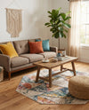 Jewel Oasis Collection Area Rug -  Topaz Octagon Multi  lifestyle 56