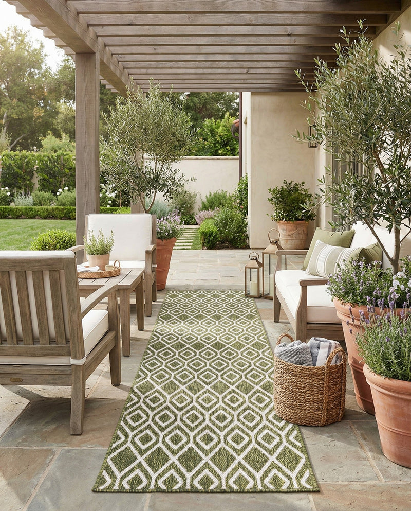 Urban Oasis Rugs Collection Area Rug -  Boulevard (Green) Runner Green  lifestyle 30