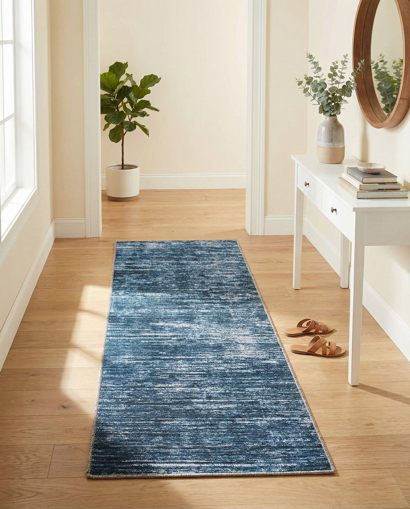 Sahara Essence Collection Area Rug - Oasis (Blue) Runner Blue  lifestyle 60