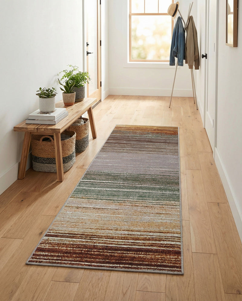 Urban Terrace Collection Area Rug -  Corsica Runner Multi  lifestyle 68