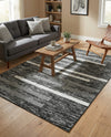 Cathedral Elegance Collection Area Rug - Chapel Rectangle Black  lifestyle 36