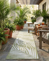 Seaside Blooms Collection Area Rug - Verdure (Green) Runner Green  lifestyle 50