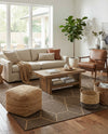 Sahara Sands Collection Area Rug -  Faiyum Square Brown  lifestyle 78
